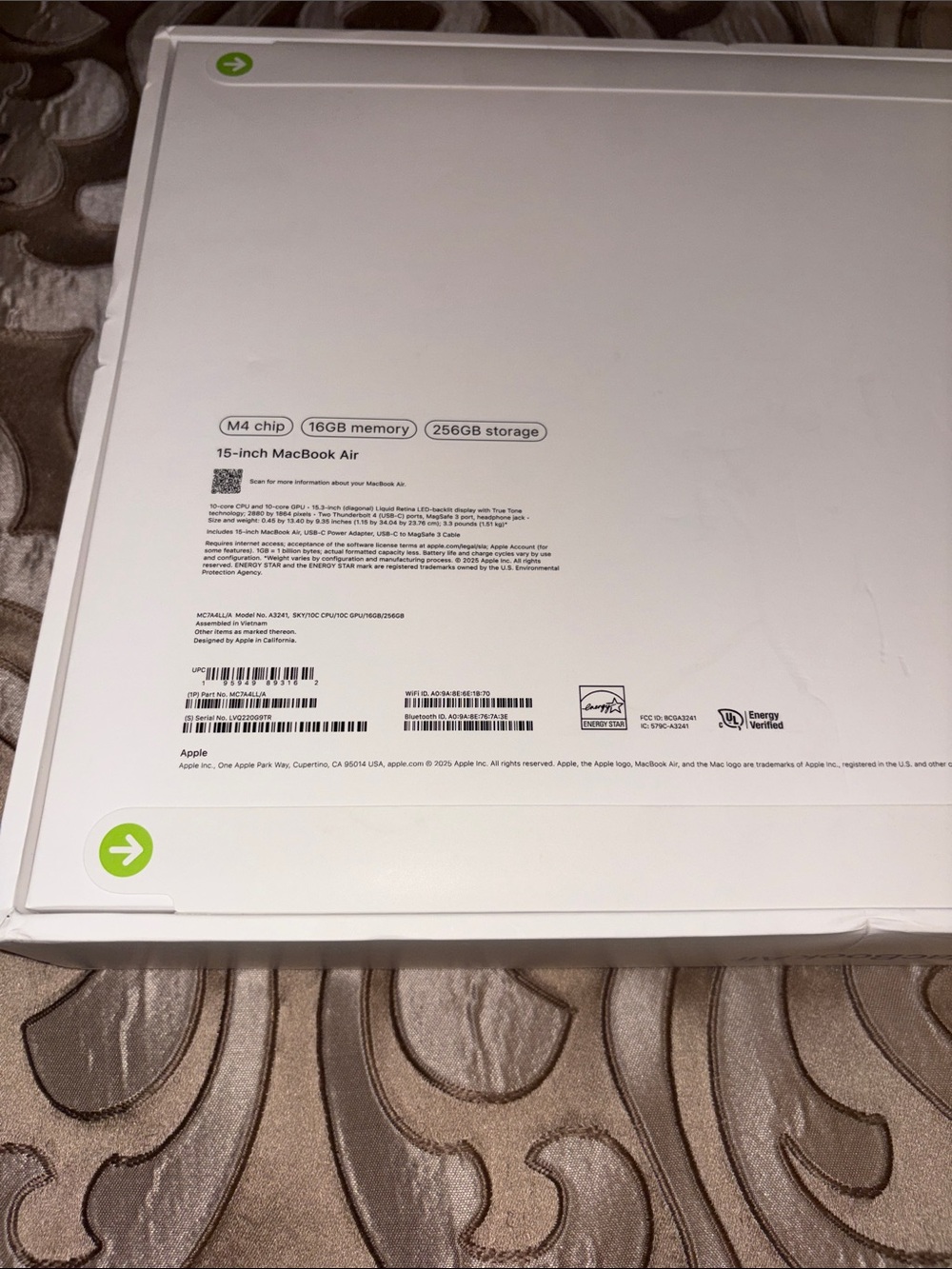 Apple MacBook Air 15” M4 Chip 16GB Memory 256GB Storage NSIB - Picture 7 of 9